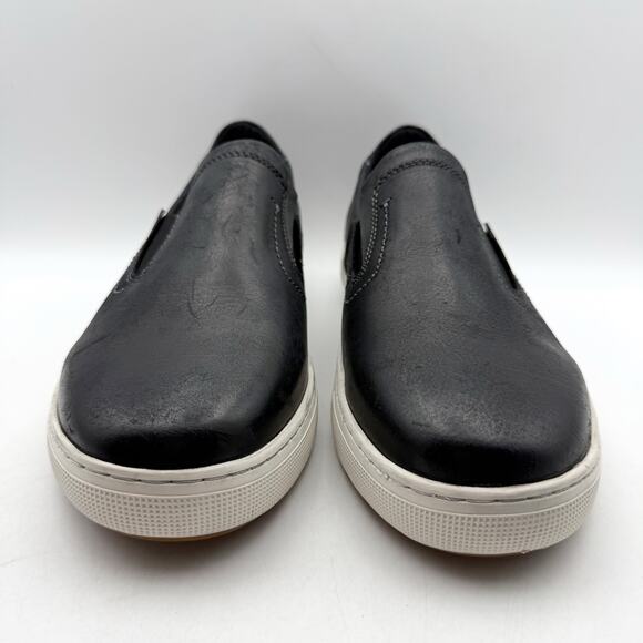 Propet Mens Kedrick Sneakers US 9.5 EEE Black White Leather Slip On NWOB main image 12